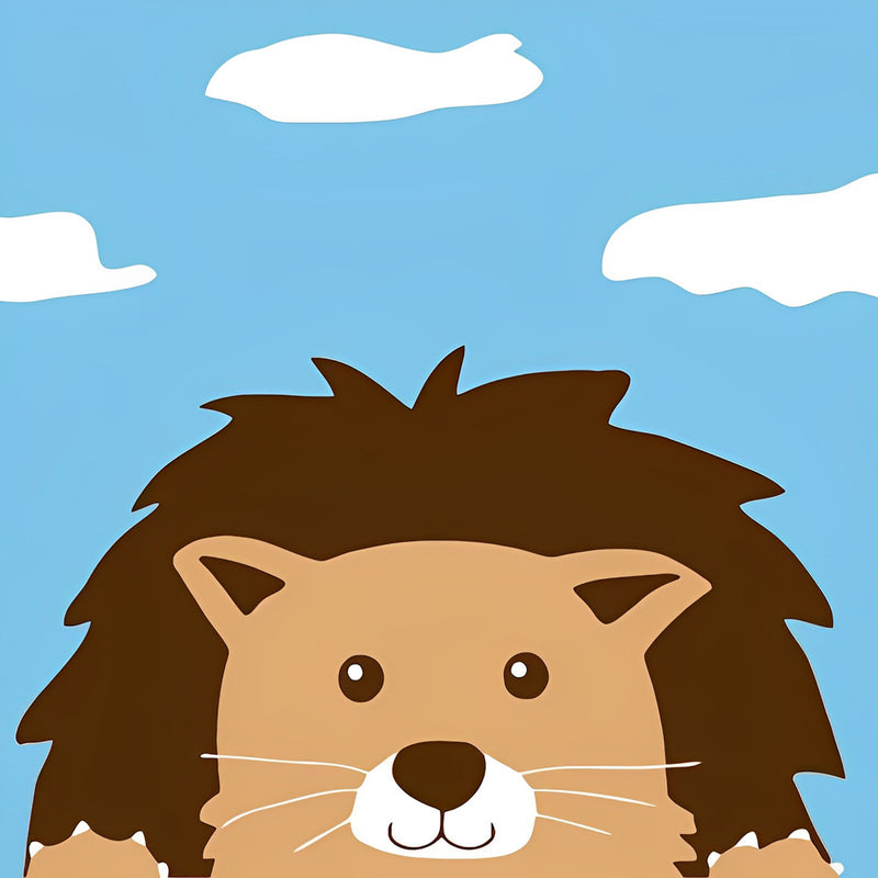 Cute Cartoon Lion Kids 5D DIY Diamond Painting Kits