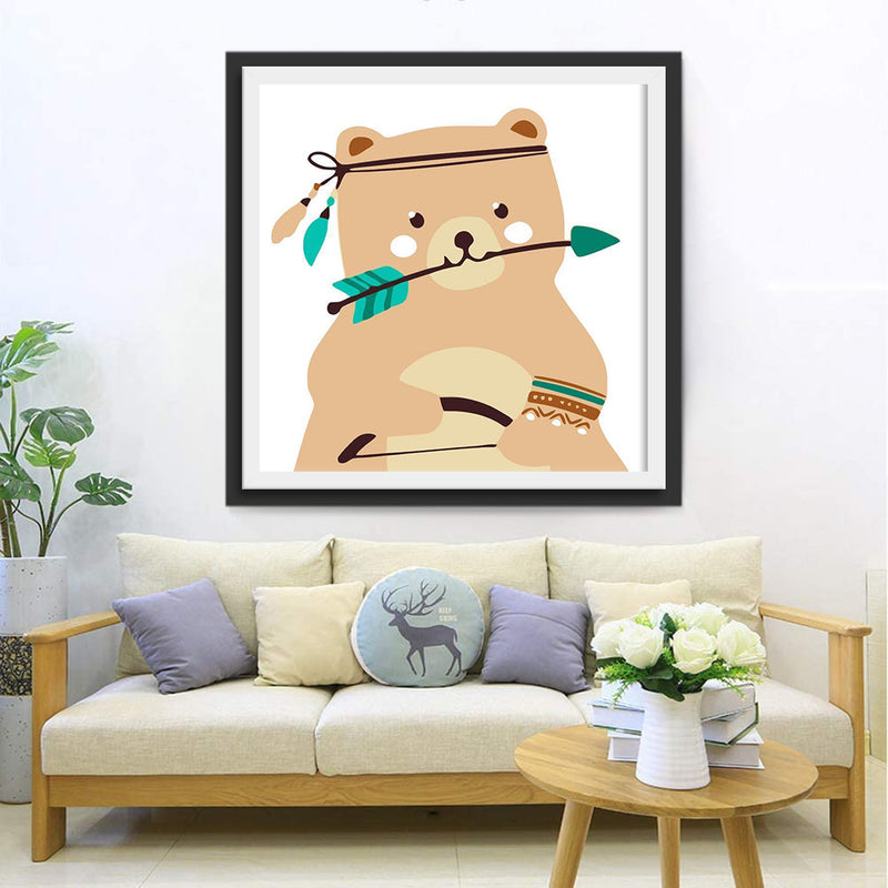 Brown Bear Cartoon 5D DIY Diamond Painting Kits