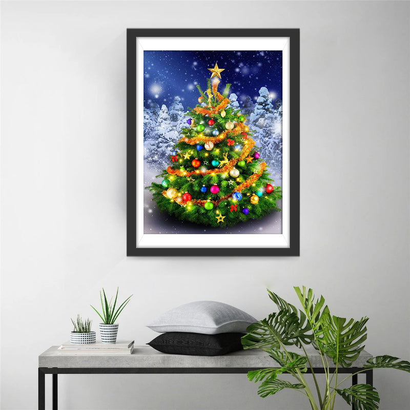 A Beautiful Christmas Tree 5D DIY Diamond Painting Kits