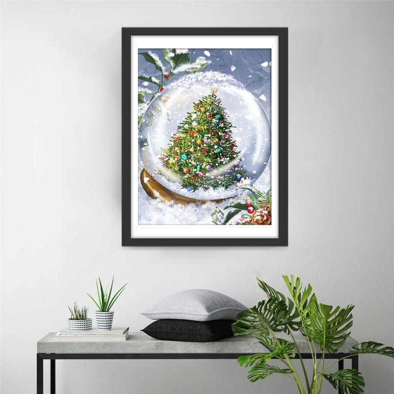 Christmas tree crystal ball Diamond Painting