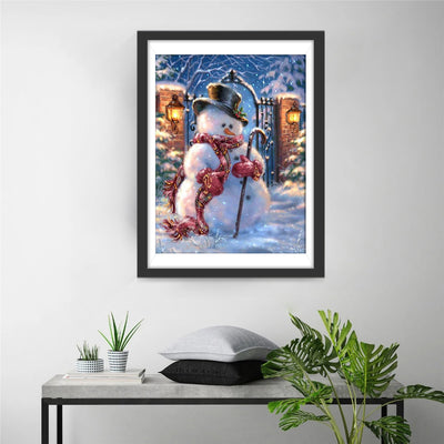 Christmas Snowman Diamond Painting