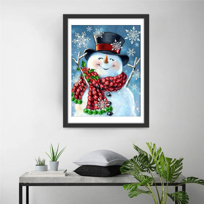 Joyful Snowman Diamond Painting