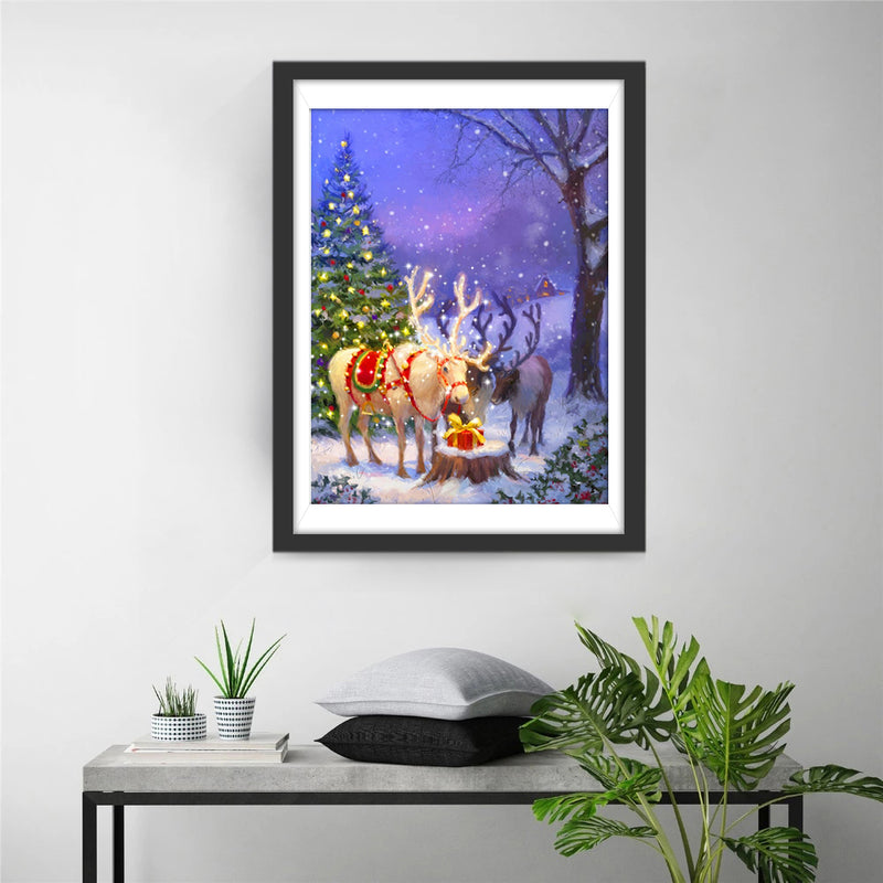 Beautiful Reindeers Diamond Painting