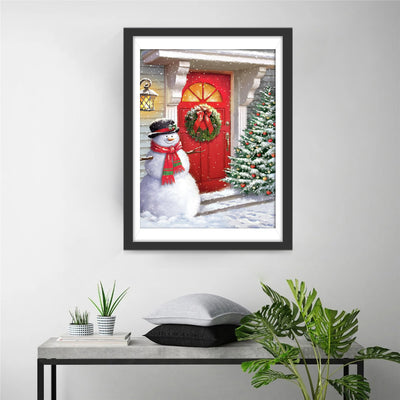 Snowman and Christmas Decor Diamond Painting