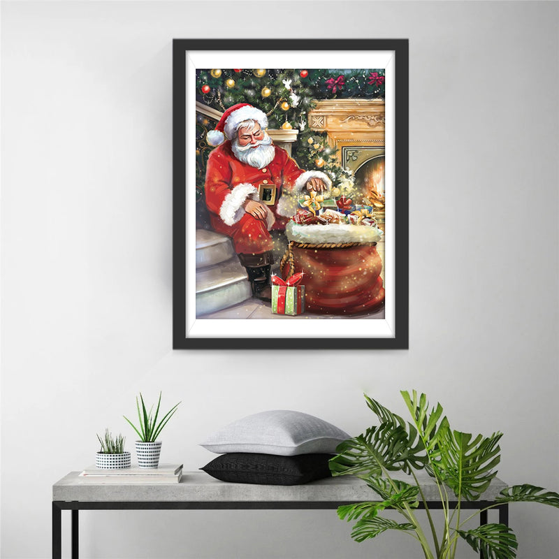 Angel and Santa Diamond Painting