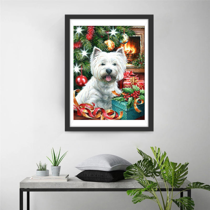 Christmas Westie 5D DIY Diamond Painting Kits