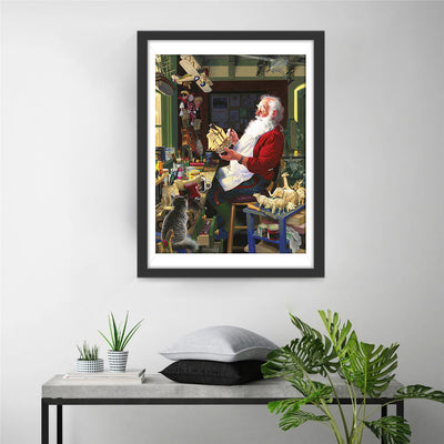 Santa's Workbench Diamond Painting