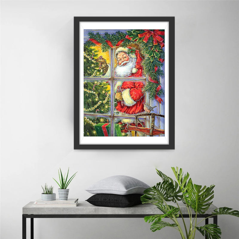 Santa Claus Standing by The Window Diamond Painting