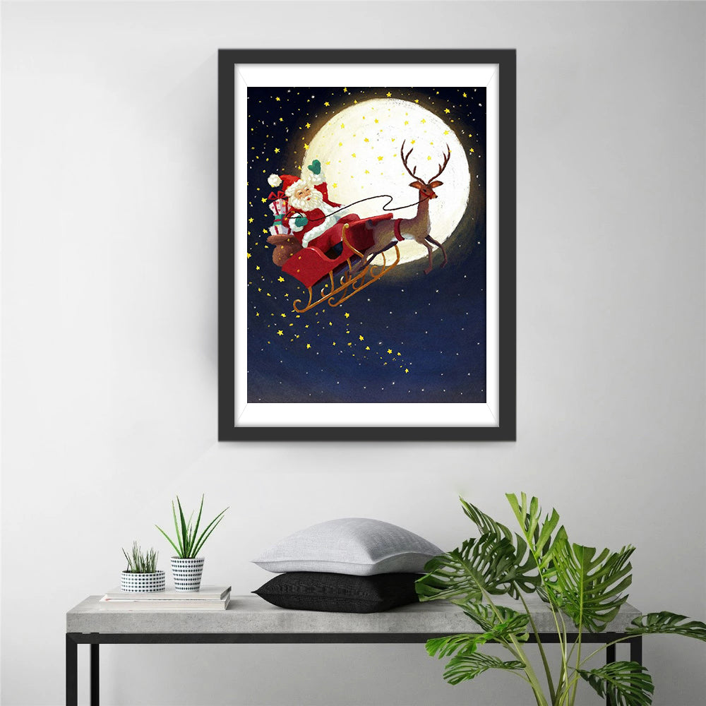 Santa and Moon Diamond Painting
