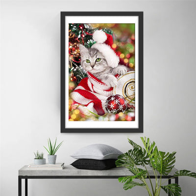 Christmas Cat Diamond Painting