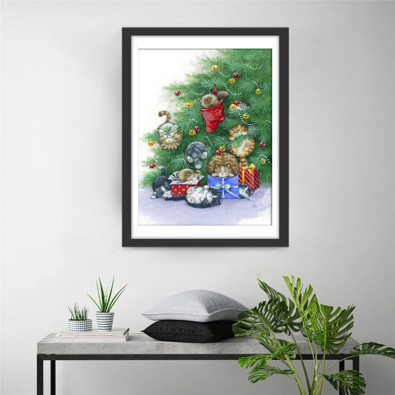 Christmas Kittens Diamond Painting