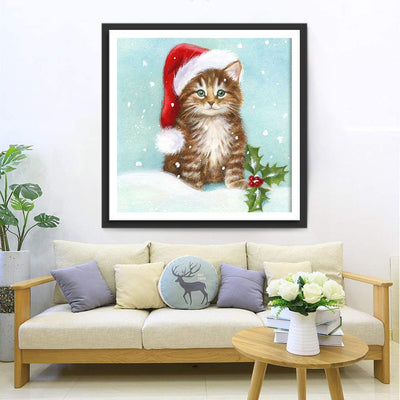 Kitty and Snow Diamond Painting