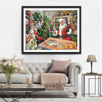 Santa's Studio Diamond Painting