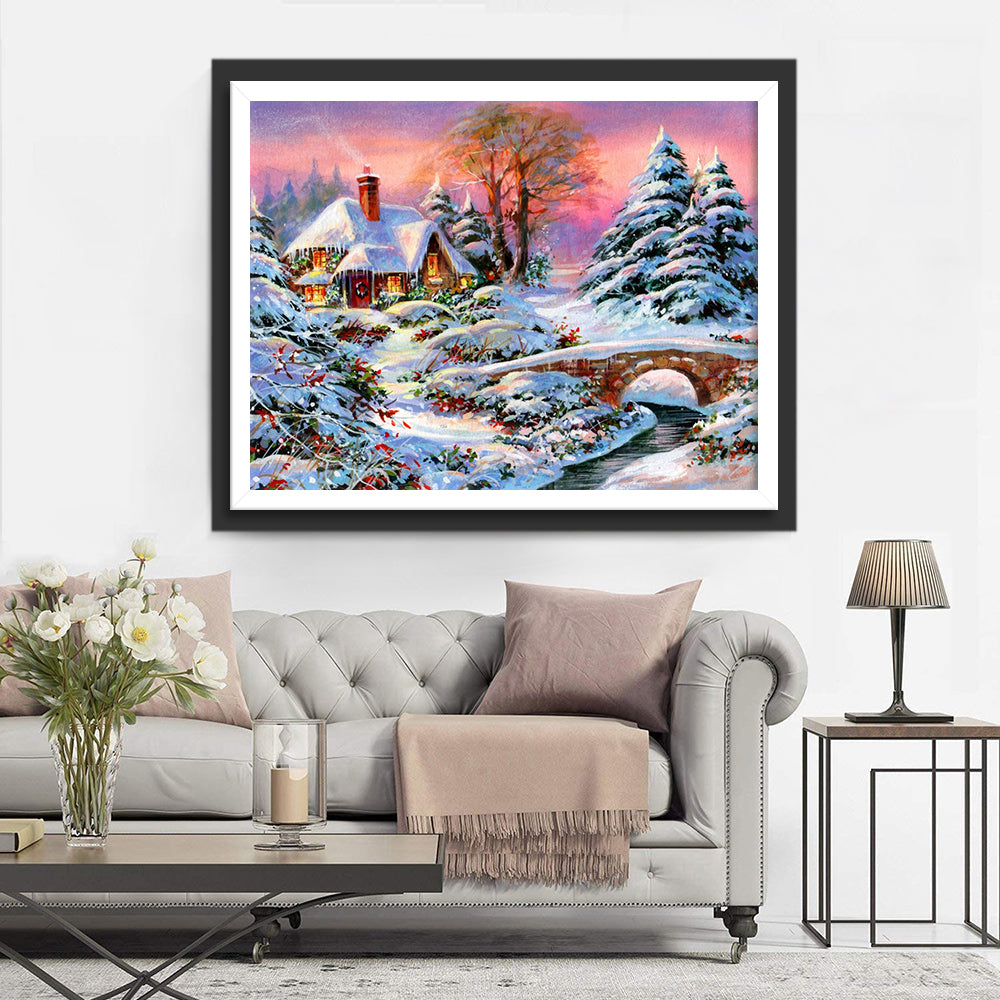 Christmas Landscape Diamond Painting