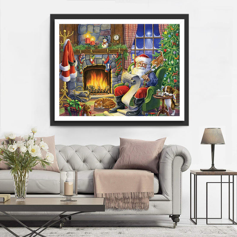 Santa Writing Lettre Diamond Painting