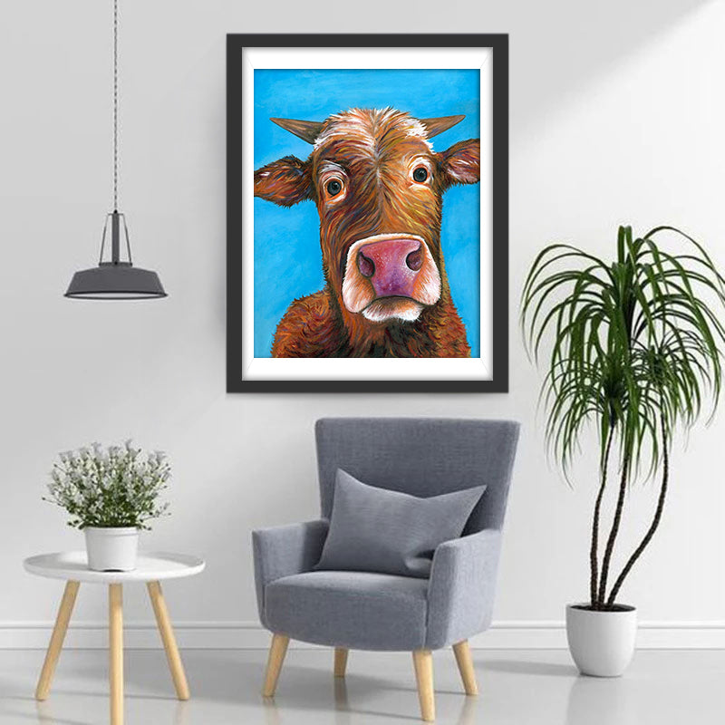 Foolish Domestic Ox Diamond Painting