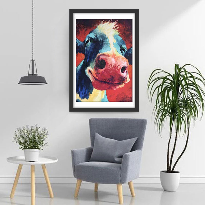 Smiling Cow Diamond Painting