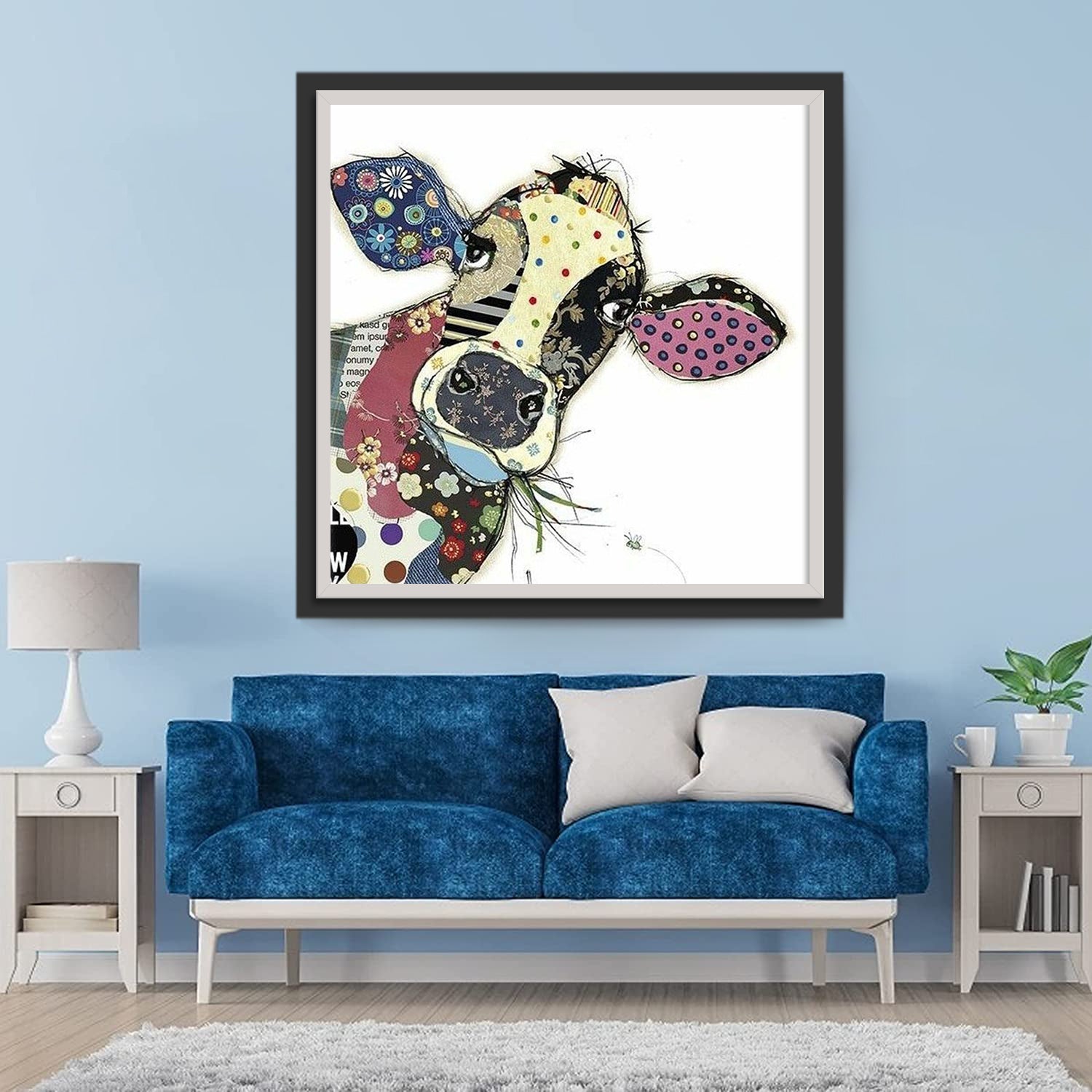 Cow with Designs Diamond Painting