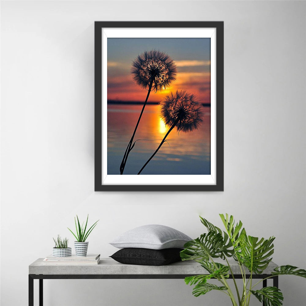 Dandelions and Water Diamond Painting
