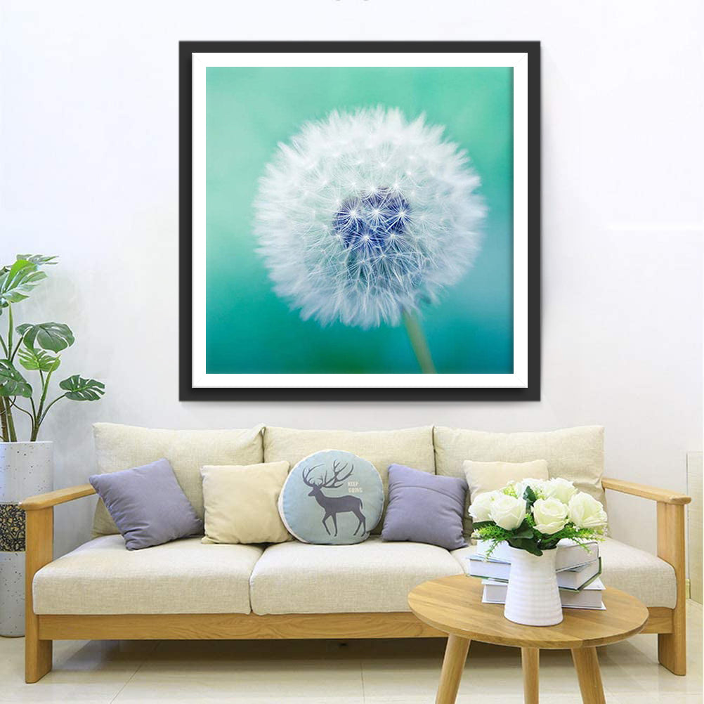 Dandelion with Blue Pistil Diamond Painting