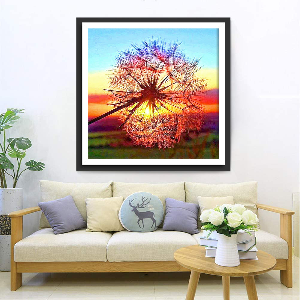 Dandelion and the Sun Diamond Painting