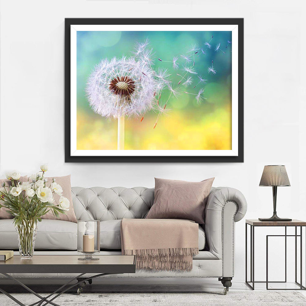 Dandelion in Flight Diamond Painting