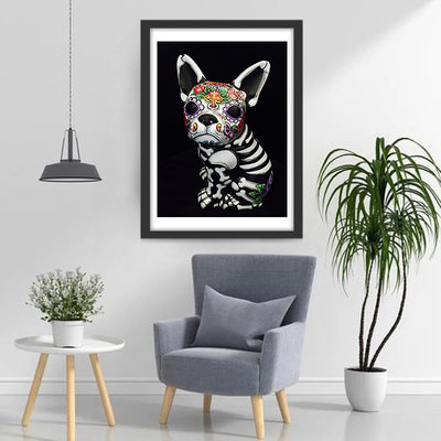 Skeleton Dog Diamond Painting