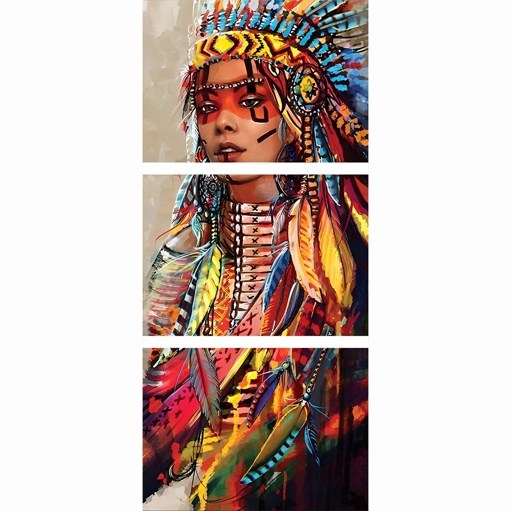 African Woman with Necklaces 3 Pack Diamond Painting