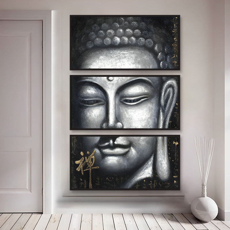 Chinese Character Buddha and Zen Statue 3 Pack Diamond Painting Kits
