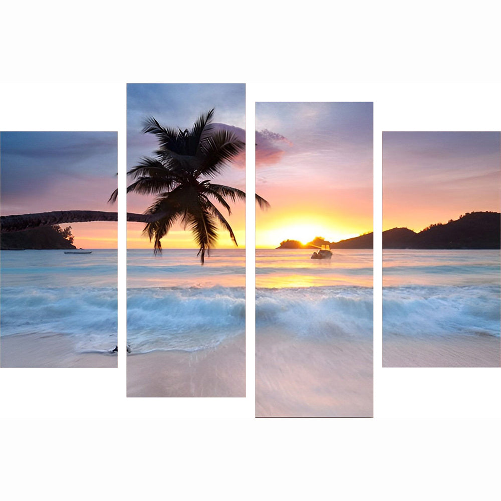 Small Boat at Sea 4 Pack Diamond Painting