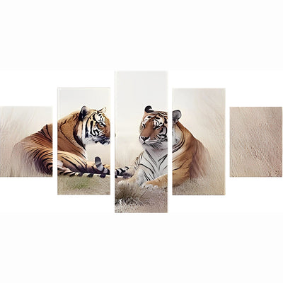 Two Bengal Tigers 5 Pack 5D DIY Diamond Painting Kits