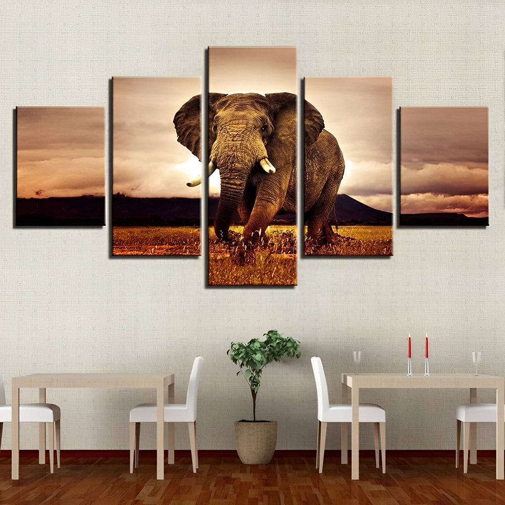 Elephant on the Lawn 5 Pack Diamond Painting
