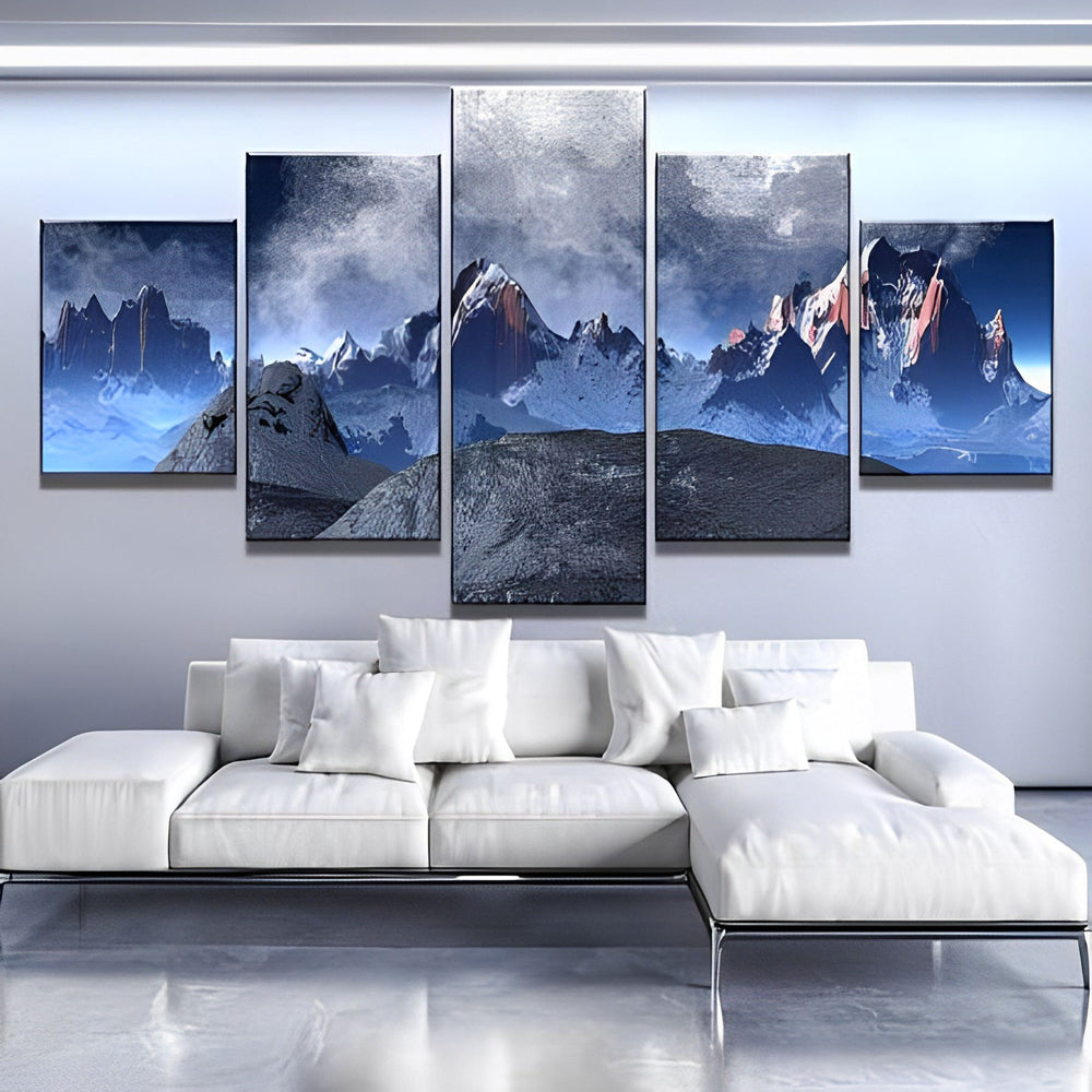 Mountains in Winter 5 Pack Diamond Painting