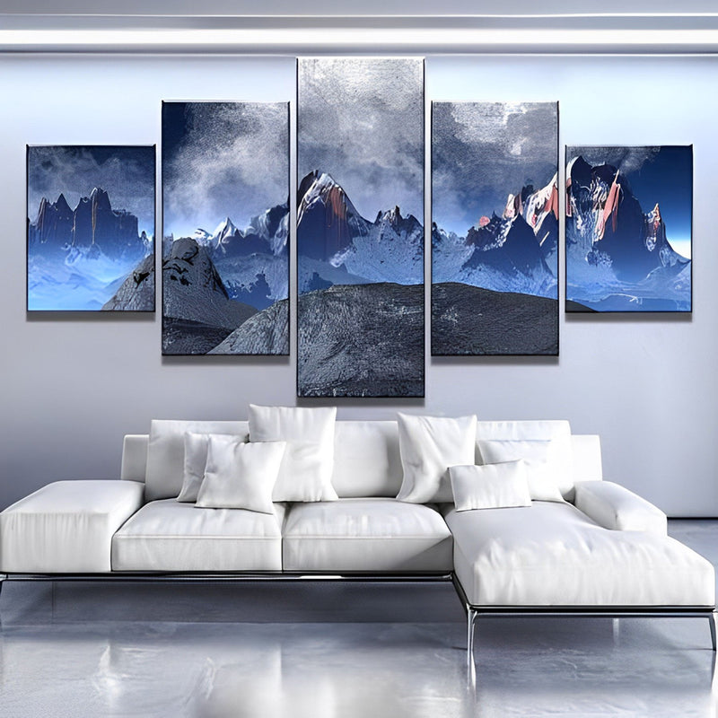 Mountains in Winter 5 Pack 5D DIY Diamond Painting Kits