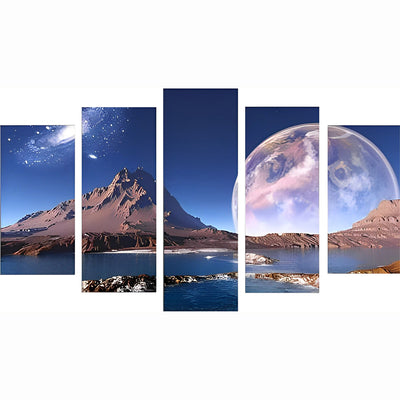 Mountain and Moon 5 Pack 5D DIY Diamond Painting Kits