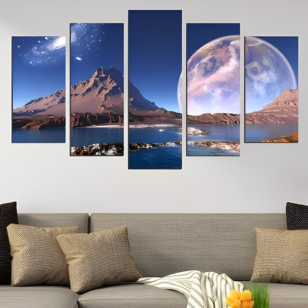Mountain and Moon 5 Pack Diamond Painting