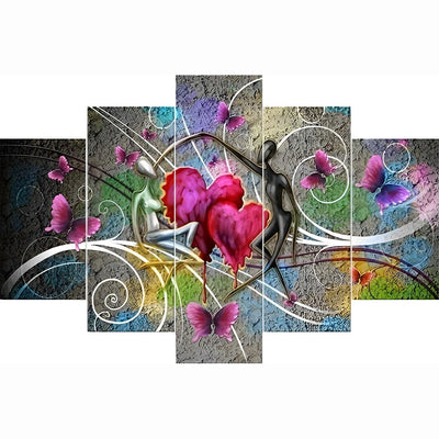 Abstract Love Couple 5 Pack Diamond Painting