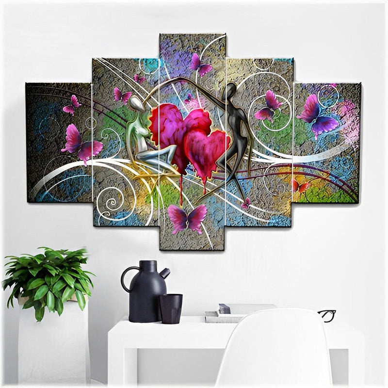 Abstract Love Couple 5 Pack Diamond Painting