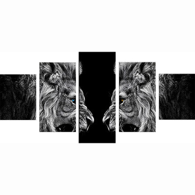 Fighting Lions 5 Pack 5D DIY Diamond Painting Kits