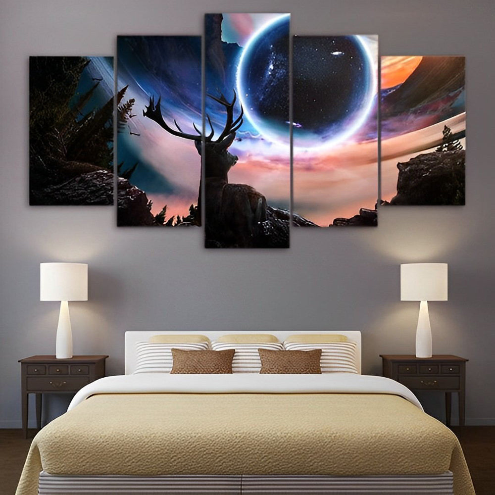 Deer and Annular Eclipse 5 Pack Diamond Painting