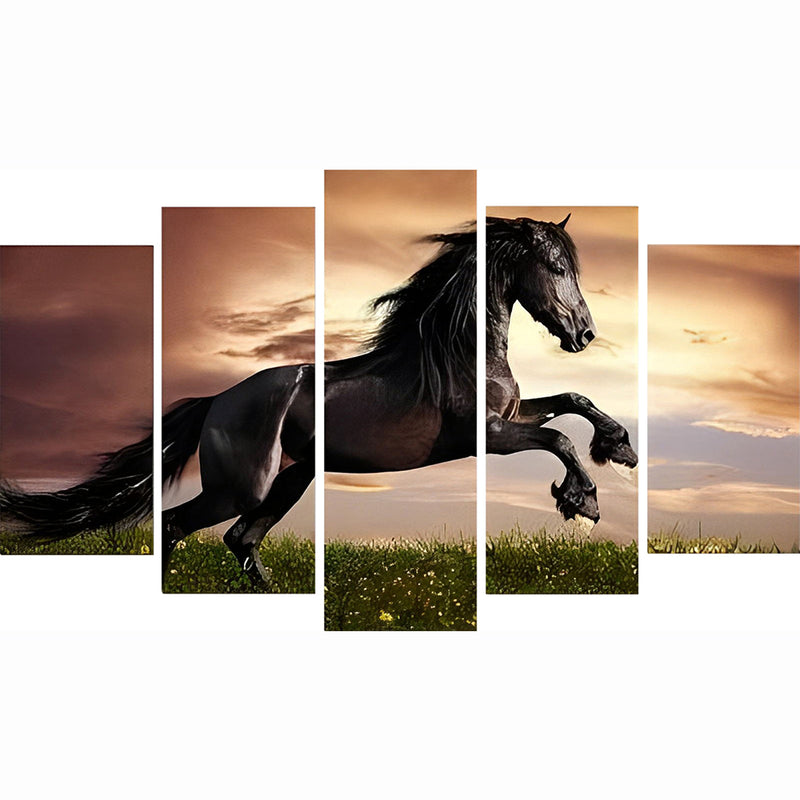 Running Brown Horse 5 Pack Diamond Painting