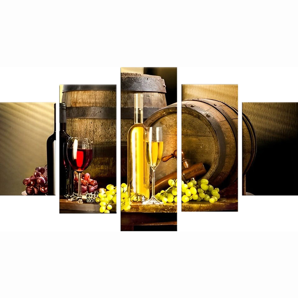 Champagne and Red Wine 5 Pack Diamond Painting