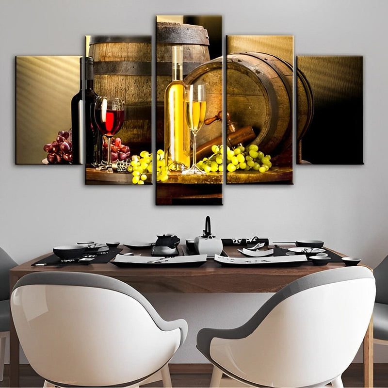 Champagne and Red Wine 5 Pack 5D DIY Diamond Painting Kits