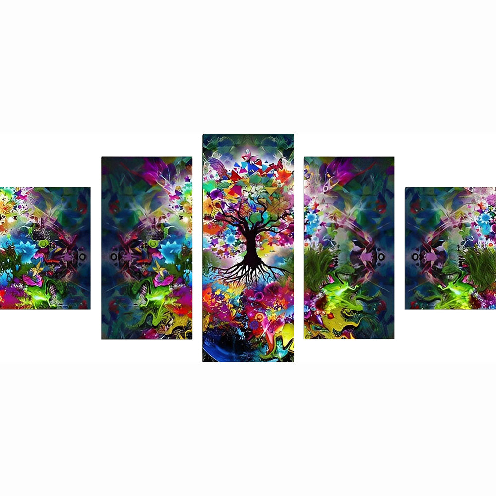 Multicolor Tree 5 Pack Diamond Painting