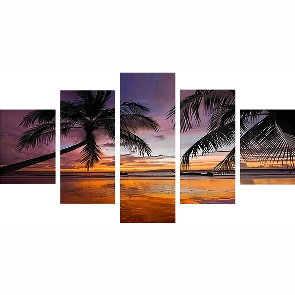 Coconut Trees 5 Pack Diamond Painting