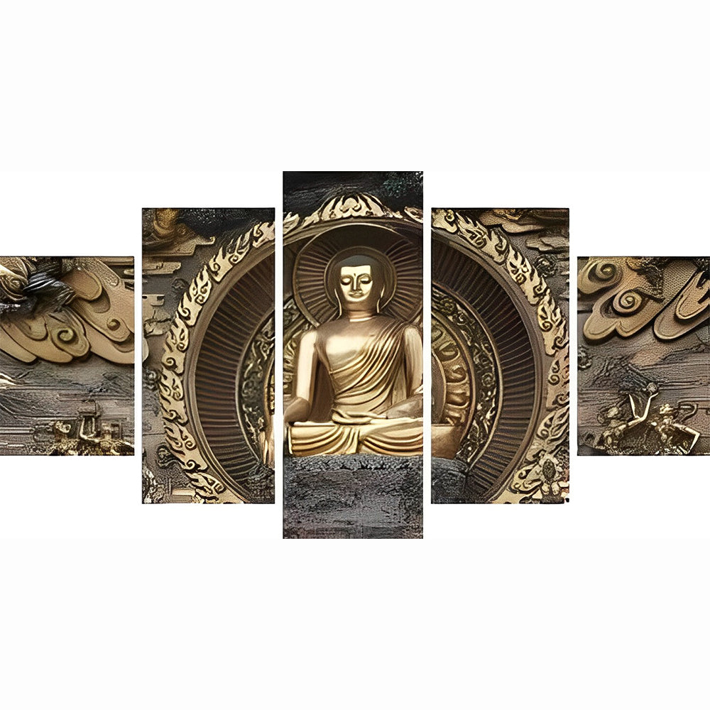 Meditation Buddha Statue 5 Pack Diamond Painting