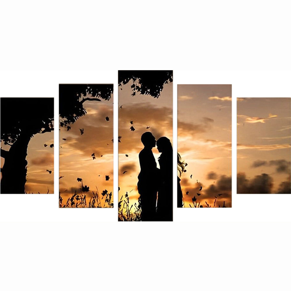 Couple and the Setting Sun 5 Pack Diamond Painting