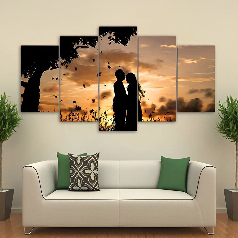 Couple and the Setting Sun 5 Pack Diamond Painting