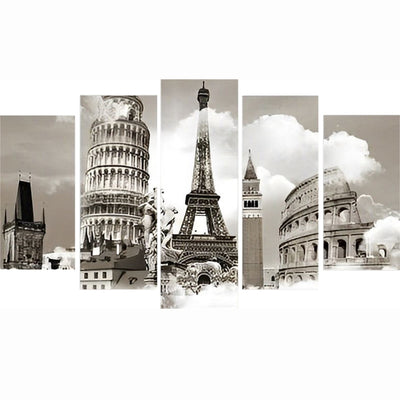 Famous Tourist Sites in Europe 5 Pack 5D DIY Diamond Painting Kits