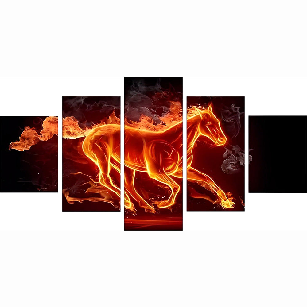 Fire Horse 5 Pack Diamond Painting